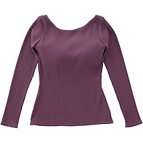 Amazon | [アワワコール] カップ付きバックオープンリブTシャツ